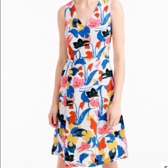 j crew flower dress